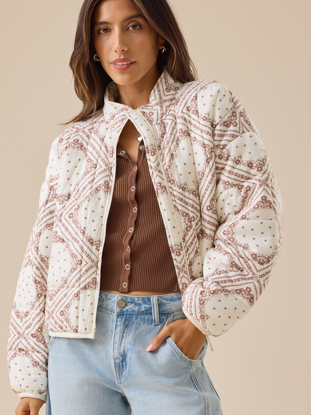 Quinn Quilted Jacket Detail 2 - TULLABEE