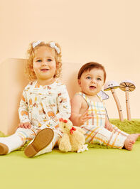 Baby Chick Gingham Overalls - TULLABEE