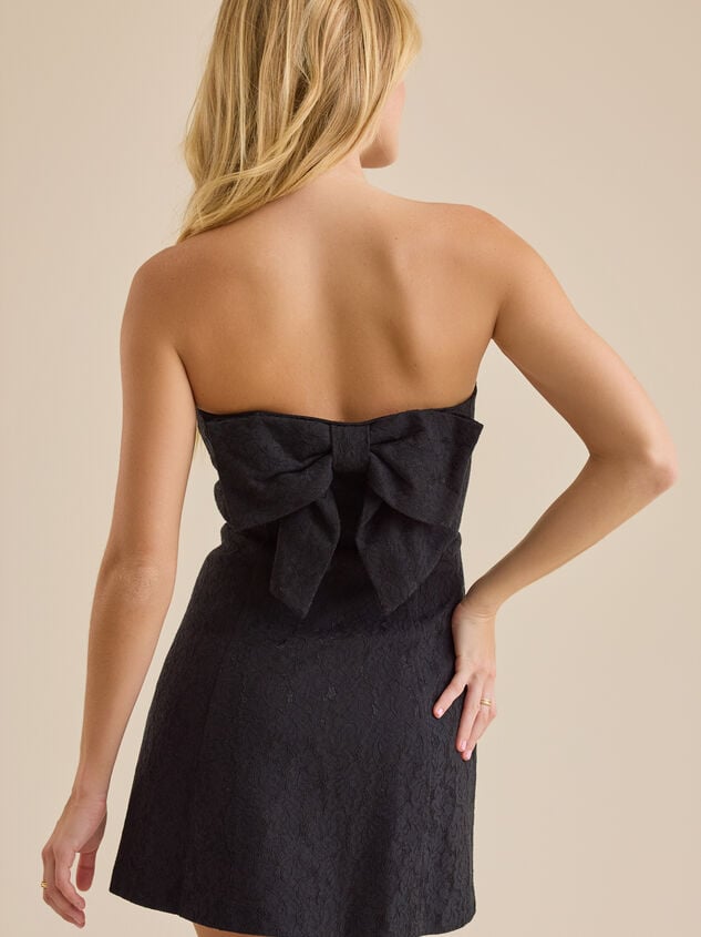 Tonie Bow Back Mini Dress Detail 2 - TULLABEE