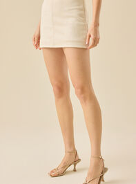 Bridgette Suede Mini Skort Detail 4 - TULLABEE