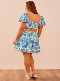 Coco Floral Mini Dress Detail 5 - TULLABEE