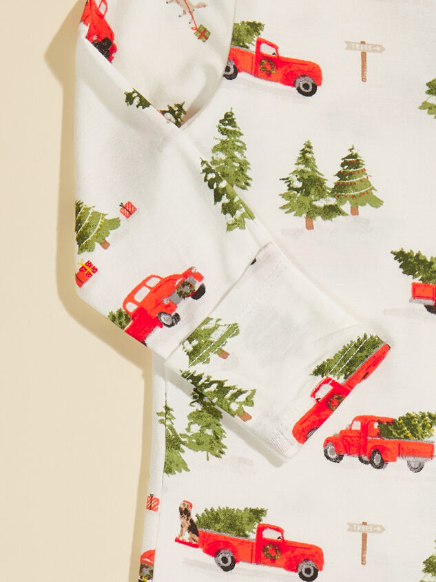 Christmas Truck Footie Detail 3 - TULLABEE