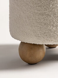 Flor Upholstered Round Stool Detail 5 - TULLABEE