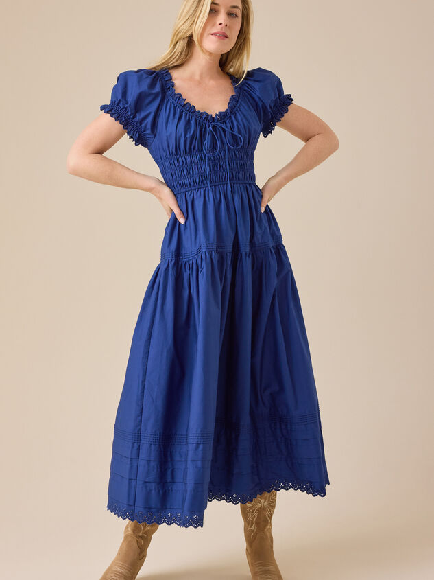 Eli Lilly Eyelet Maxi Dress - TULLABEE