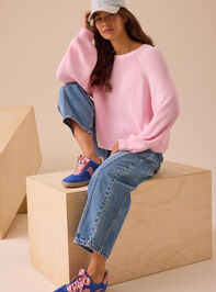 Lilly Tie Back Sweater Detail 3 - TULLABEE