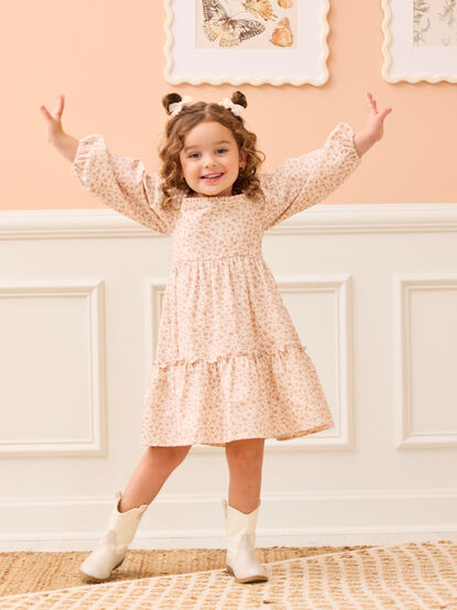 Nora Floral Toddler Dress - TULLABEE