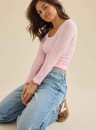 Blaire Seamless Floral Long Sleeve Cami - TULLABEE