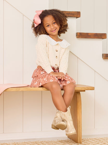 Lillian Lace Collar Sweater - TULLABEE