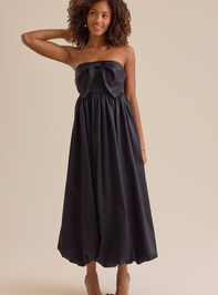 Fia Bowfront Satin Maxi Dress - TULLABEE