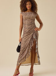 Marta Mesh Maxi Dress Detail 2 - TULLABEE