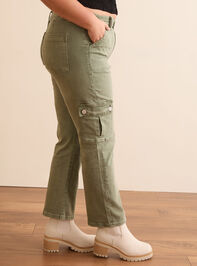 Mica Green Cargo Jeans Detail 4 - TULLABEE
