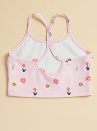 Macie Floral Athletic Tank Detail 2 - TULLABEE