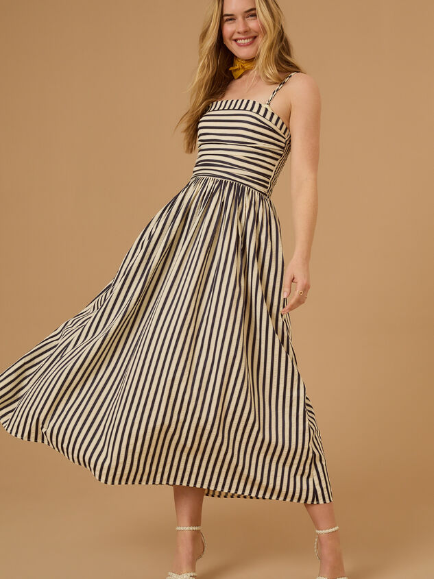 Josey Stripe Maxi Dress Detail 2 - TULLABEE