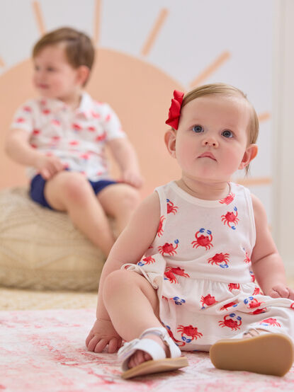 Crabby Cuties Dress and Bloomers Set - TULLABEE