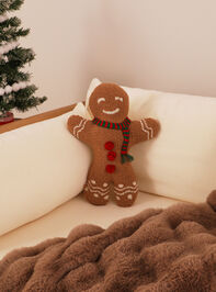 Gingerbread Man Christmas Pillow - TULLABEE