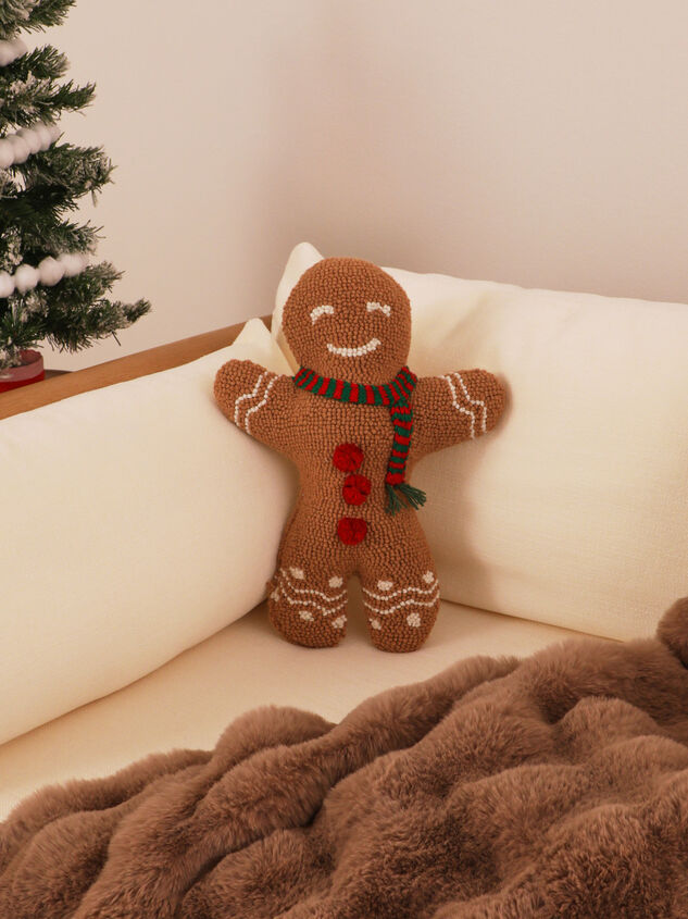 Gingerbread Man Christmas Pillow - TULLABEE