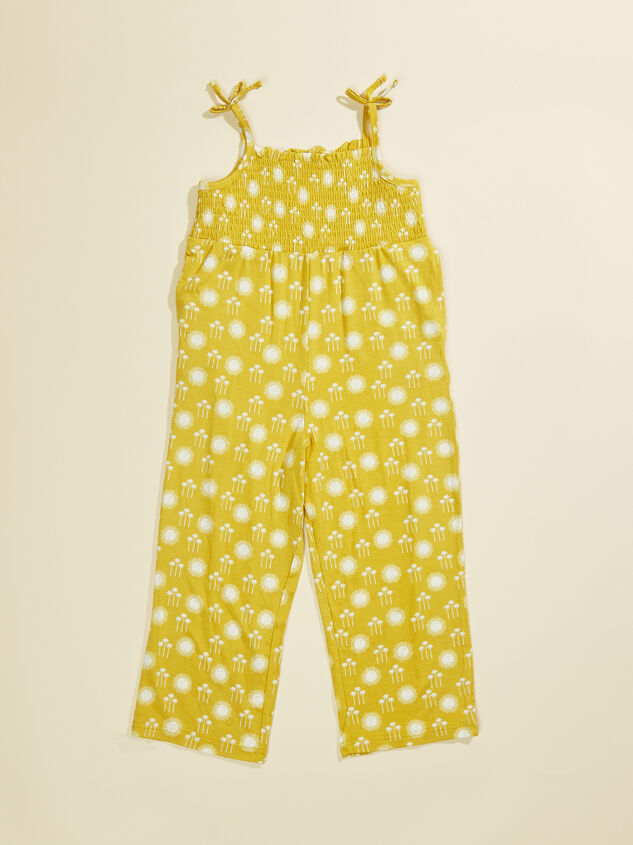 Golden Smocked Jumpsuit - TULLABEE