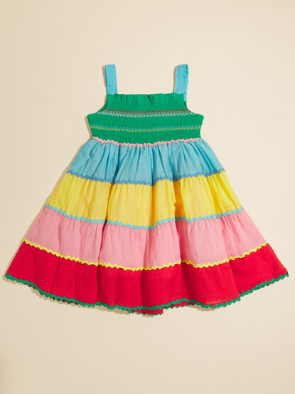 Ashley Smocked Tiered Dress - TULLABEE