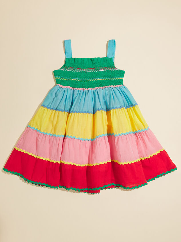 Ashley Smocked Tiered Dress Detail 2 - TULLABEE