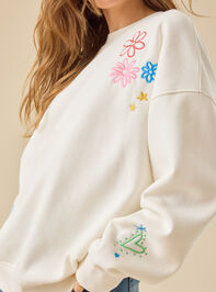 Make Heaven Crowded Graphic Sweatshirt Detail 6 - TULLABEE