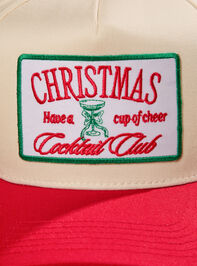 Christmas Cocktail Club Trucker Detail 2 - TULLABEE