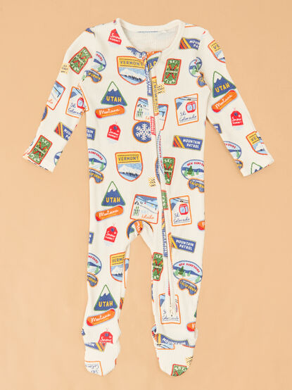 Hit the Slopes Waffle Knit Footie - TULLABEE