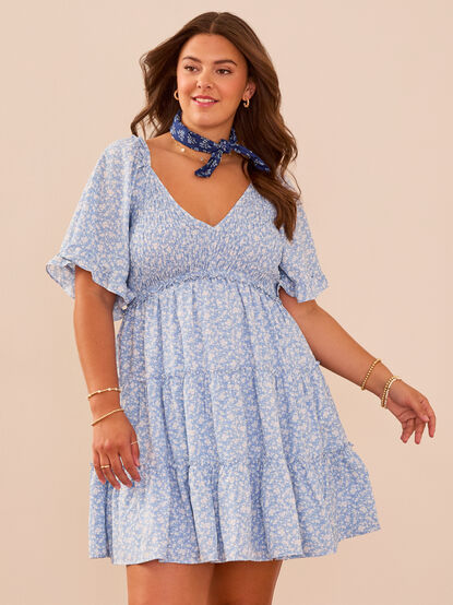 Kacey Floral Mini Dress - TULLABEE