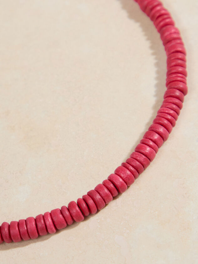 Ruby Beaded Necklace - TULLABEE