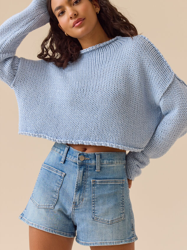 Lillie Claire Denim Shorts - TULLABEE