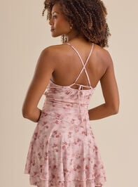 Vivi Mesh Mini Dress Detail 3 - TULLABEE