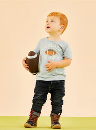 Football With Daddy Graphic Tee - TULLABEE