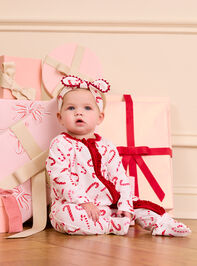 Candy Cane Cuteness Footie by Mudpie - TULLABEE