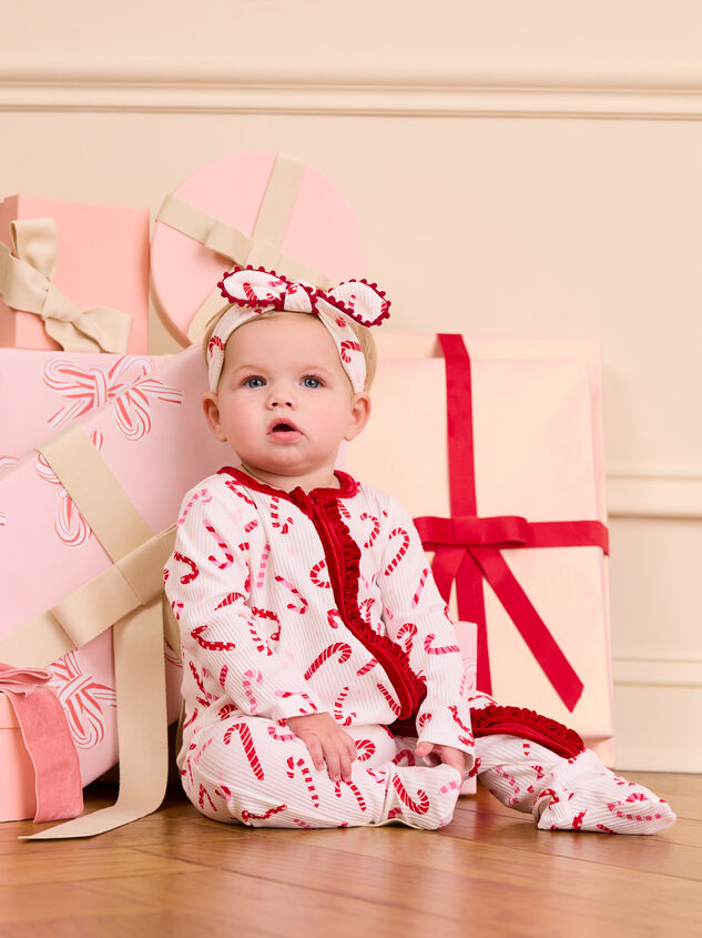 Candy Cane Cuteness Footie by Mudpie - TULLABEE