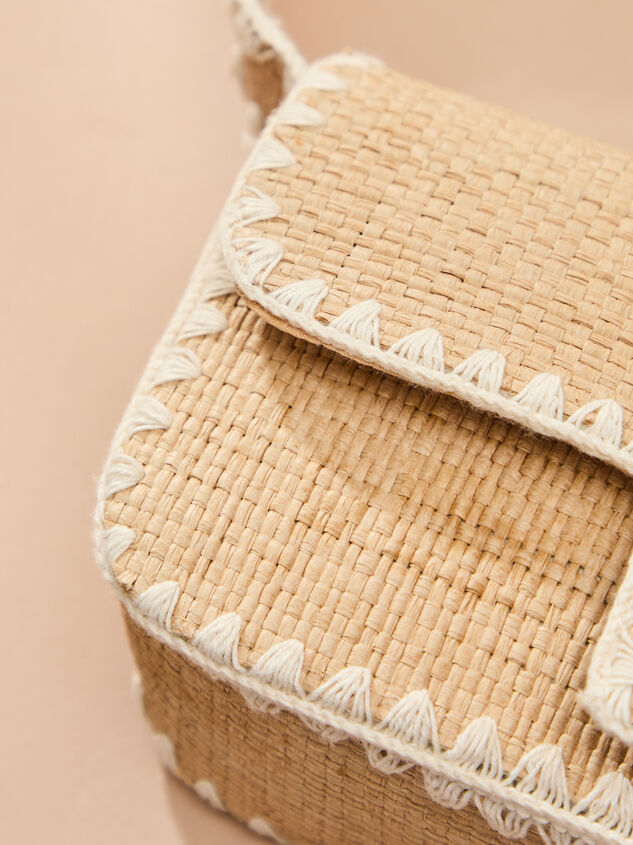 Woven Picnic Crossbody Bag Detail 3 - TULLABEE