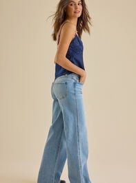 Terra Satin Lace Top Detail 5 - TULLABEE