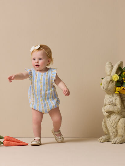 Winnie Mae Stripe Sunsuit - TULLABEE