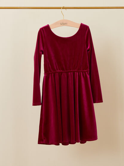 Arianna Youth Velvet Dress - TULLABEE