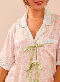 Zella Floral Sleep Top Detail 3 - TULLABEE