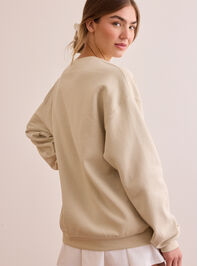 Golf Club Embroidered Sweatshirt Detail 4 - TULLABEE