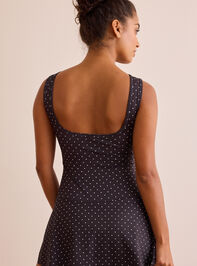 Dancing Dots Low Back Dress Detail 5 - TULLABEE