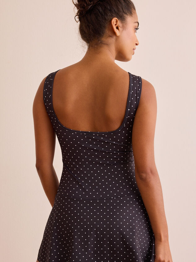Dancing Dots Low Back Dress Detail 5 - TULLABEE