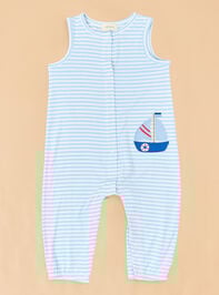 Sail Away Stripe Romper - TULLABEE