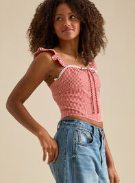 Karla Gingham Corset Top Detail 3 - TULLABEE
