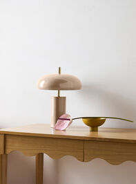 Kennady Enamel Table Lamp Detail 2 - TULLABEE