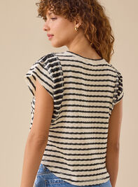 Marlee Mixed Stripe Top Detail 6 - TULLABEE