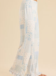 Junia Patchwork Sleep Pants Detail 4 - TULLABEE