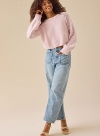 Hailey Chenille Pointelle Sweater Detail 5 - TULLABEE