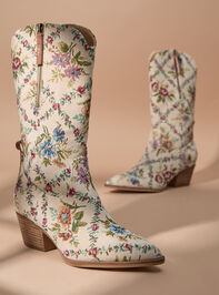 Brilee Floral Tapestry Boots - TULLABEE