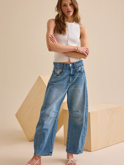 Ava Button Up Knit Top - TULLABEE