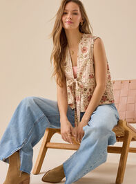 Dixie Patchwork Vest Detail 2 - TULLABEE